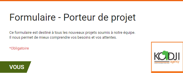 Illustration - Formulaire - Porteur de projet